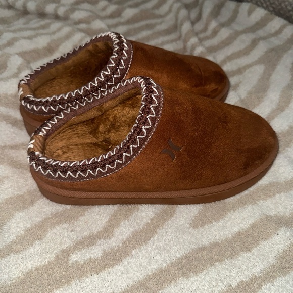 Kids Youth Clogs With Faux Fur Fleece Lining  Warm Winter shoes Hurley 3Y - Picture 1 of 3